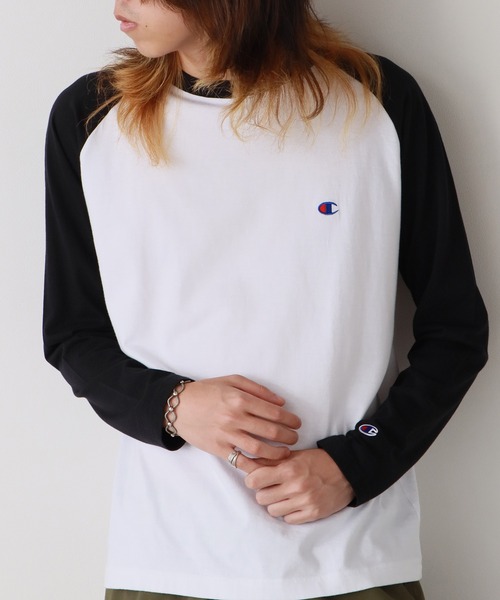 Champion(チャンピオン)の「Champion/チャンピオン L/S T-SHIRT ロンT(Tシャツ/カットソー・メンズ・ネイビー/ブラック/ブラウン/グレー・XL/L/M)」の12枚目の写真