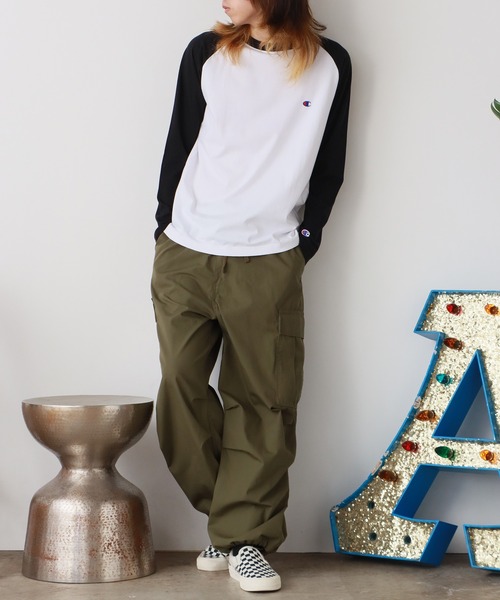 Champion(チャンピオン)の「Champion/チャンピオン L/S T-SHIRT ロンT(Tシャツ/カットソー・メンズ・ネイビー/ブラック/ブラウン/グレー・XL/L/M)」の14枚目の写真