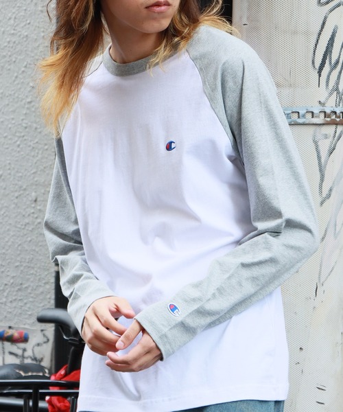 Champion(チャンピオン)の「Champion/チャンピオン L/S T-SHIRT ロンT(Tシャツ/カットソー・メンズ・ネイビー/ブラック/ブラウン/グレー・XL/L/M)」の21枚目の写真