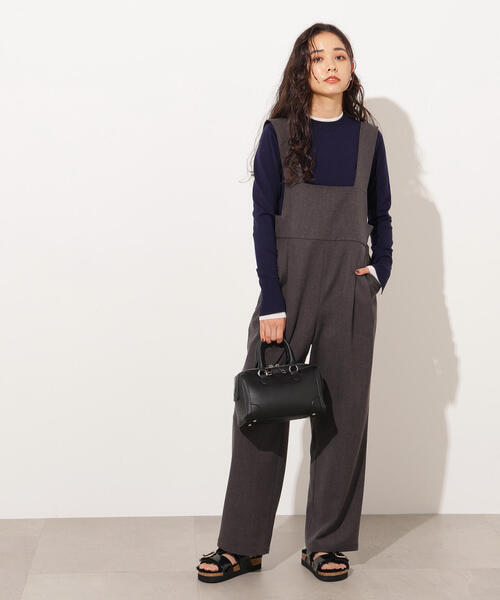 N.(N. Natural Beauty Basic)(エヌエヌナチュラルビューティーベーシック)の「レイヤード風ニット(ニット/セーター・レディース・ネイビー/ブルー/チャコールグレー・MEDIUM)」の5枚目の写真