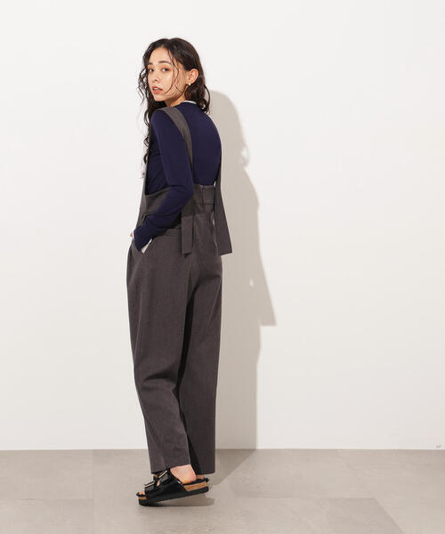 N.(N. Natural Beauty Basic)(エヌエヌナチュラルビューティーベーシック)の「レイヤード風ニット(ニット/セーター・レディース・ネイビー/ブルー/チャコールグレー・MEDIUM)」の8枚目の写真