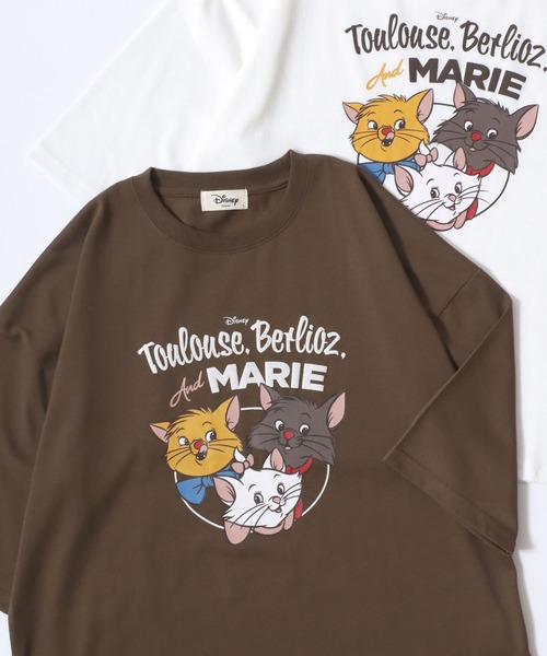 Disney(ディズニー)の「Disney/ディズニー ファミリープリント ワイドシルエット 7分袖Tシャツ(Tシャツ/カットソー・レディース・ネイビー/オフホワイト/ライトピンク/ミント/マスタード/グレイッシュベージュ/カーキ/グレー・M/L)」の5枚目の写真