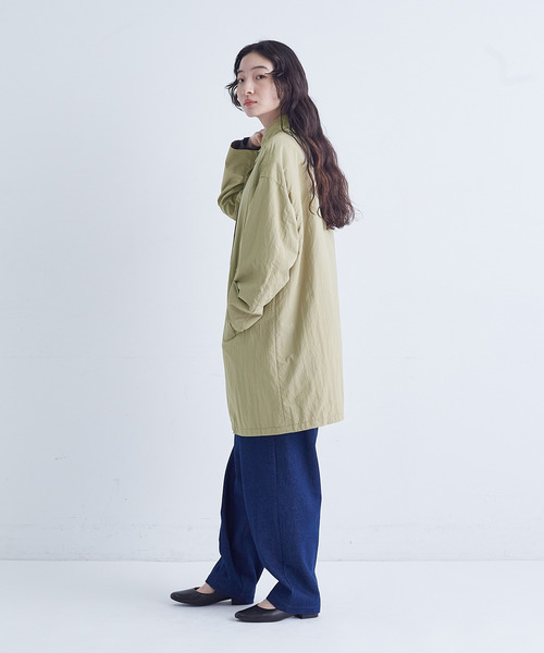 conges payes ADIEU TRISTESSE（コンジェ ペイエ アデュートリステス）の「ライナー付きステンカラーコート（その他アウター・レディース・ベージュ/ブラック・38）」の18枚目の写真