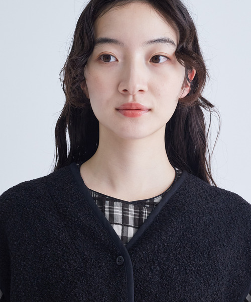 conges payes ADIEU TRISTESSE（コンジェ ペイエ アデュートリステス）の「ライナー付きステンカラーコート（その他アウター・レディース・ベージュ/ブラック・38）」の14枚目の写真