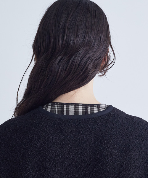 conges payes ADIEU TRISTESSE（コンジェ ペイエ アデュートリステス）の「ライナー付きステンカラーコート（その他アウター・レディース・ベージュ/ブラック・38）」の15枚目の写真