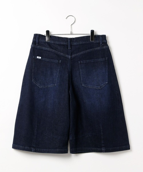 HEREIAM（ヘレイアム）の「【HEREIAM】ユニセックスサイズバリエ/Flexデニムクロップドショーツ（デニムパンツ・レディース・ブラック/インディゴブルー・S-M/M-L）」の10枚目の写真