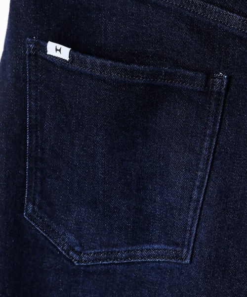 HEREIAM（ヘレイアム）の「【HEREIAM】ユニセックスサイズバリエ/Flexデニムクロップドショーツ（デニムパンツ・レディース・ブラック/インディゴブルー・S-M/M-L）」の15枚目の写真