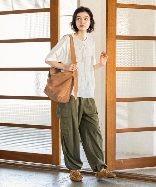 niko and...（ニコアンド）の「ヤワラカカーゴパンツ（カーゴパンツ・レディース・カーキ/ブラック/ブラウン・MEDIUM/LARGE）」の11枚目の写真