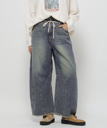 niko and... | リメイク風コンビバレルパンツ(デニムパンツ)