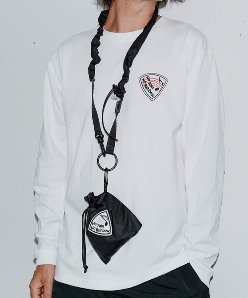 No Rain No Rainbow（ノーレインノーレインボー）の「mko13107-NR mini shoulder bag ショルダーバッグ(NR25W-39)（ショルダーバッグ・メンズ・ブラック/ブラック×グレー/グレー・FREE）」の4枚目の写真