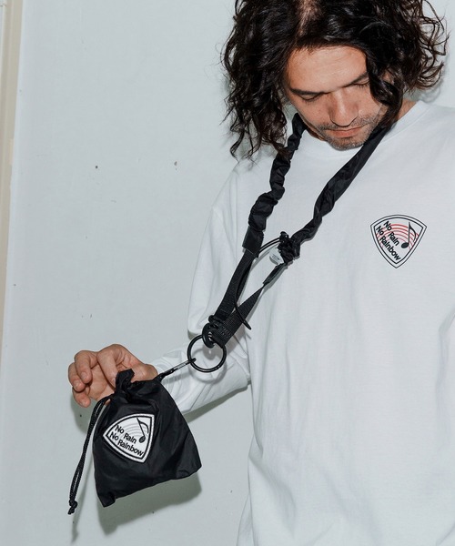 No Rain No Rainbow（ノーレインノーレインボー）の「mko13107-NR mini shoulder bag ショルダーバッグ(NR25W-39)（ショルダーバッグ・メンズ・ブラック/ブラック×グレー/グレー・FREE）」の5枚目の写真