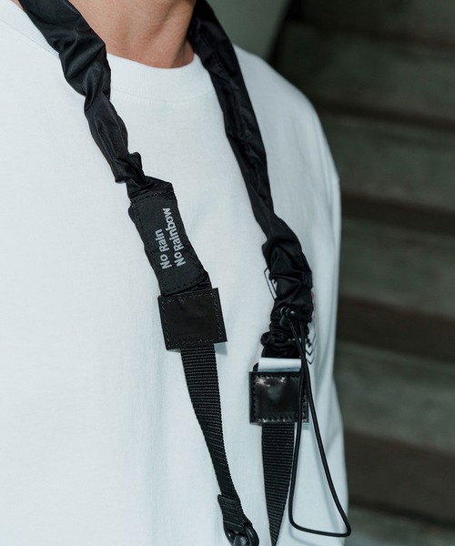 No Rain No Rainbow（ノーレインノーレインボー）の「mko13107-NR mini shoulder bag ショルダーバッグ(NR25W-39)（ショルダーバッグ・メンズ・ブラック/ブラック×グレー/グレー・FREE）」の9枚目の写真