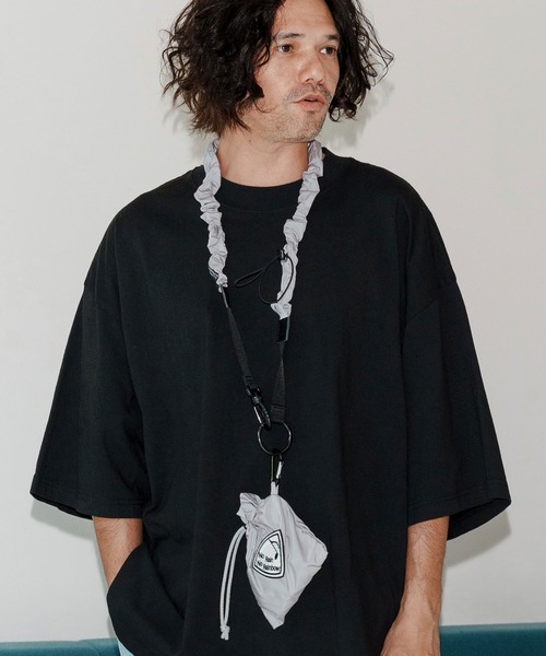 No Rain No Rainbow（ノーレインノーレインボー）の「mko13107-NR mini shoulder bag ショルダーバッグ(NR25W-39)（ショルダーバッグ・メンズ・ブラック/ブラック×グレー/グレー・FREE）」の10枚目の写真