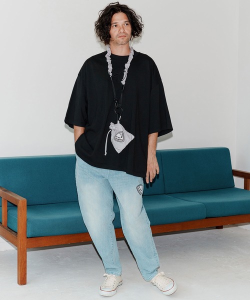 No Rain No Rainbow（ノーレインノーレインボー）の「mko13107-NR mini shoulder bag ショルダーバッグ(NR25W-39)（ショルダーバッグ・メンズ・ブラック/ブラック×グレー/グレー・FREE）」の13枚目の写真