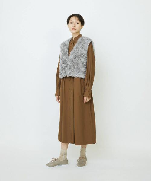 LOISIR（ロワズィール）の「【少量生産】シュタイフ・ファーベスト（ベスト・レディース・グレー・FREE）」の13枚目の写真