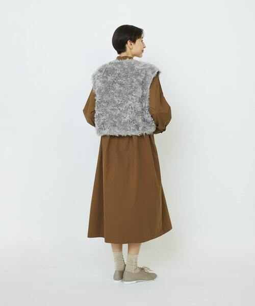 LOISIR（ロワズィール）の「【少量生産】シュタイフ・ファーベスト（ベスト・レディース・グレー・FREE）」の9枚目の写真