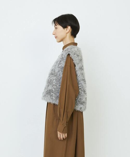 LOISIR（ロワズィール）の「【少量生産】シュタイフ・ファーベスト（ベスト・レディース・グレー・FREE）」の7枚目の写真