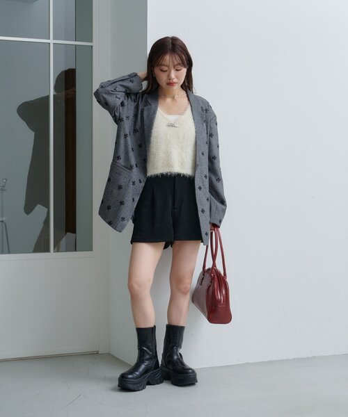 Kastane（カスタネ）の「ビジュージャケット（テーラードジャケット・レディース・ブラック/グレー/ブラウン・FREE）」の20枚目の写真