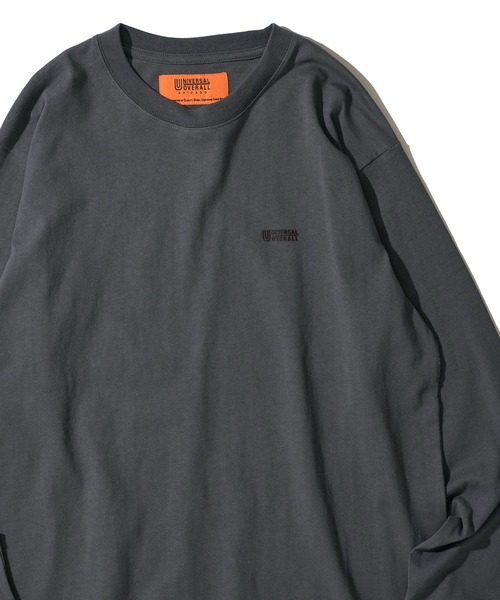 UNIVERSAL OVERALL(ユニバーサルオーバーオール)の「【UNIVERSAL OVERALL】3Dロゴ ロングスリーブクルーネックTシャツ / 3D LOGO LONG SLEEVE TEE(Tシャツ/カットソー・メンズ・ネイビー/ブラック/ミント/チャコールグレー/ホワイト/オートミール・X-LARGE/MEDIUM/SMALL/LARGE)」の4枚目の写真