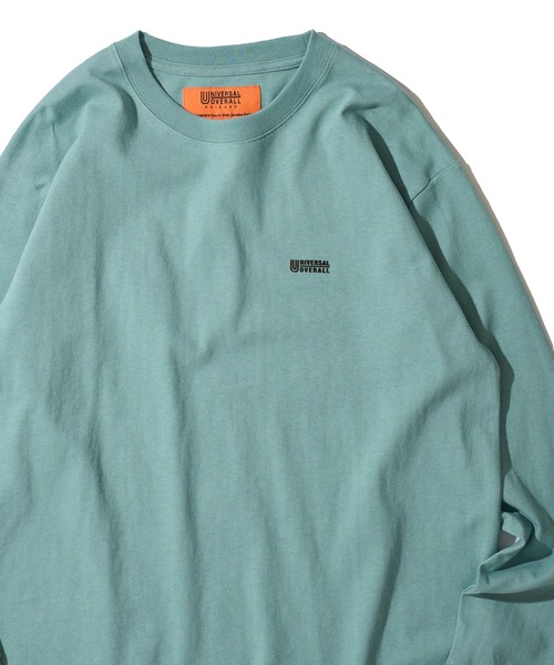 UNIVERSAL OVERALL(ユニバーサルオーバーオール)の「【UNIVERSAL OVERALL】3Dロゴ ロングスリーブクルーネックTシャツ / 3D LOGO LONG SLEEVE TEE(Tシャツ/カットソー・メンズ・ネイビー/ブラック/ミント/チャコールグレー/ホワイト/オートミール・X-LARGE/MEDIUM/SMALL/LARGE)」の6枚目の写真