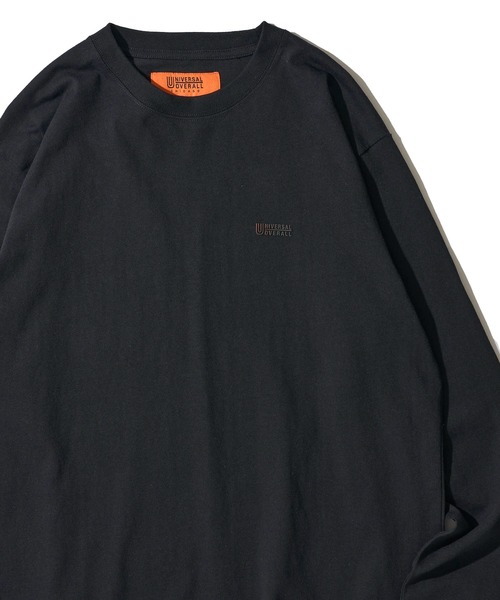UNIVERSAL OVERALL(ユニバーサルオーバーオール)の「【UNIVERSAL OVERALL】3Dロゴ ロングスリーブクルーネックTシャツ / 3D LOGO LONG SLEEVE TEE(Tシャツ/カットソー・メンズ・ネイビー/ブラック/ミント/チャコールグレー/ホワイト/オートミール・X-LARGE/MEDIUM/SMALL/LARGE)」の3枚目の写真