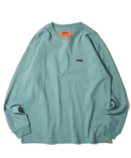 UNIVERSAL OVERALL(ユニバーサルオーバーオール)の「【UNIVERSAL OVERALL】3Dロゴ ロングスリーブクルーネックTシャツ / 3D LOGO LONG SLEEVE TEE(Tシャツ/カットソー・メンズ・ネイビー/ブラック/ミント/チャコールグレー/ホワイト/オートミール・X-LARGE/MEDIUM/SMALL/LARGE)」の15枚目の写真
