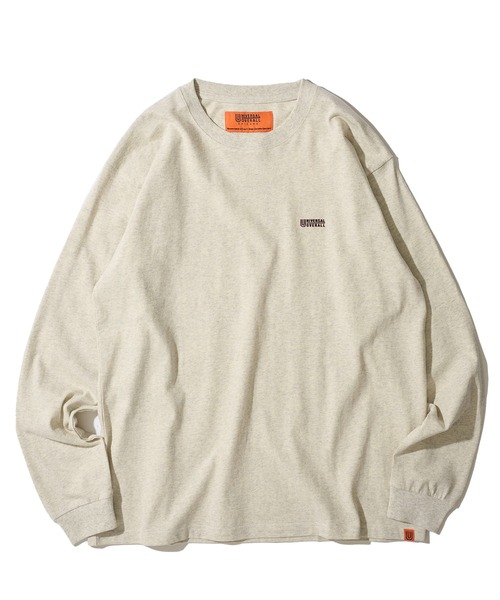 UNIVERSAL OVERALL(ユニバーサルオーバーオール)の「【UNIVERSAL OVERALL】3Dロゴ ロングスリーブクルーネックTシャツ / 3D LOGO LONG SLEEVE TEE(Tシャツ/カットソー・メンズ・ネイビー/ブラック/ミント/チャコールグレー/ホワイト/オートミール・X-LARGE/MEDIUM/SMALL/LARGE)」の13枚目の写真