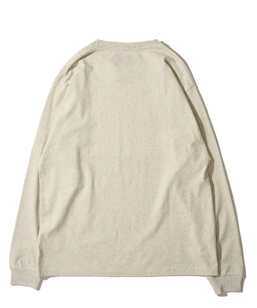 UNIVERSAL OVERALL(ユニバーサルオーバーオール)の「【UNIVERSAL OVERALL】3Dロゴ ロングスリーブクルーネックTシャツ / 3D LOGO LONG SLEEVE TEE(Tシャツ/カットソー・メンズ・ネイビー/ブラック/ミント/チャコールグレー/ホワイト/オートミール・X-LARGE/MEDIUM/SMALL/LARGE)」の14枚目の写真