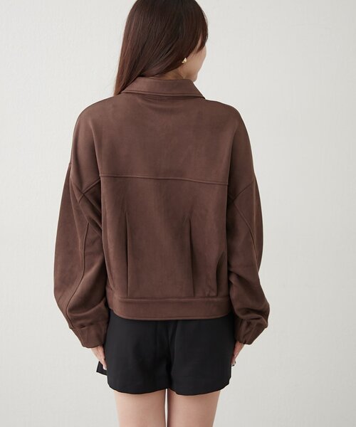 continuer de NICE CLAUP(コンティニューデナイスクラップ)の「WZIPフェイクスエードブルゾン(ブルゾン・レディース・キャメル/ブラウン・FREE)」の8枚目の写真