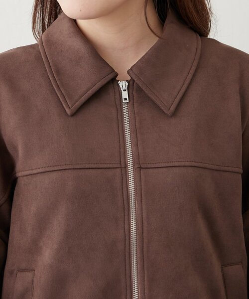 continuer de NICE CLAUP(コンティニューデナイスクラップ)の「WZIPフェイクスエードブルゾン(ブルゾン・レディース・キャメル/ブラウン・FREE)」の9枚目の写真