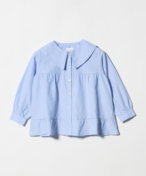 green label relaxing（グリーンレーベルリラクシング）の「チュニック ブラウス / キッズ  120cm-160cm（シャツ/ブラウス・キッズ・ライトグレー/ライトブルー・160cm/120cm/150cm/130cm/140cm）」の11枚目の写真