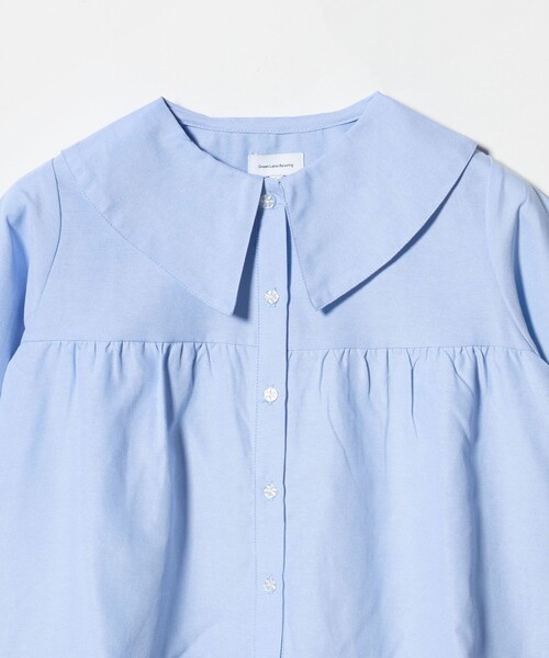 green label relaxing（グリーンレーベルリラクシング）の「チュニック ブラウス / キッズ  120cm-160cm（シャツ/ブラウス・キッズ・ライトグレー/ライトブルー・160cm/120cm/150cm/130cm/140cm）」の13枚目の写真