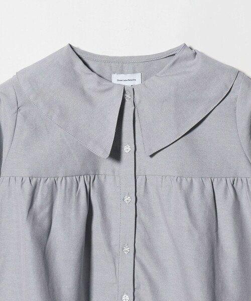 green label relaxing（グリーンレーベルリラクシング）の「チュニック ブラウス / キッズ  120cm-160cm（シャツ/ブラウス・キッズ・ライトグレー/ライトブルー・160cm/120cm/150cm/130cm/140cm）」の18枚目の写真