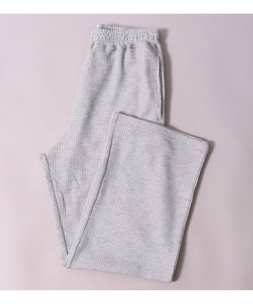 JEMORGAN(ジェーイーモーガン)の「(LK)【JEMORGAN】【パック入り】無地 & 小花柄 ワッフル パンツ(スウェットパンツ・レディース・ブラック/杢グレー/ネイビー/ナチュラル/ブルー系1/ピンク系1/パープル系1・FREE)」の8枚目の写真