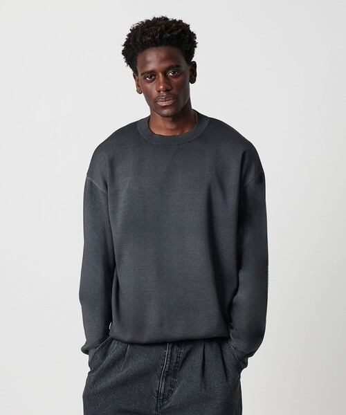 BEAUTY&YOUTH UNITED ARROWS(ビューティーアンドユースユナイテッドアローズ)の「<OWNESS>SNOW WASH スムース クルーネック ニット(ニット/セーター・メンズ・ダークグレー/ナチュラル・M/L)」の5枚目の写真
