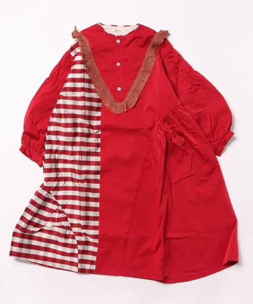 unica（ユニカ）の「2ピースブロックチェックワンピース（ワンピース・キッズ・ブラック/レッド・M/L/XL/S）」の18枚目の写真