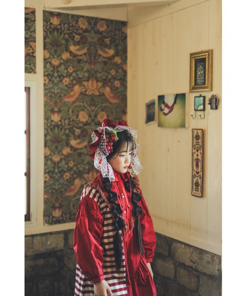 unica（ユニカ）の「2ピースブロックチェックワンピース（ワンピース・キッズ・ブラック/レッド・M/L/XL/S）」の16枚目の写真