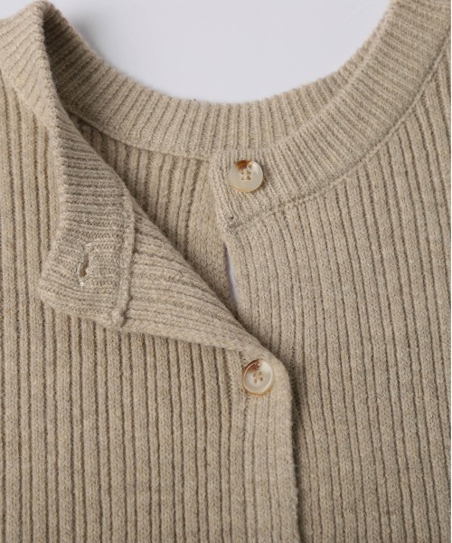 AMELY(エミリー)の「2WAYリブニットカーディガン(カーディガン/ボレロ・レディース・ベージュ/グレー/ブラック・フリー)」の22枚目の写真