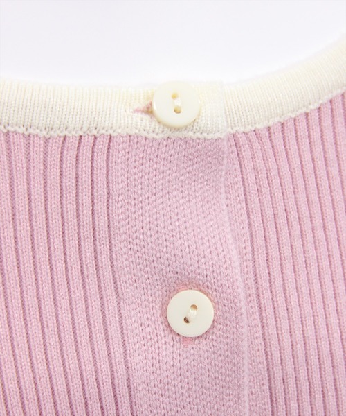 clear（クリア）の「肩リボン配色ニットカーディガン［大人 カジュアル 着回し力抜群］（カーディガン/ボレロ・レディース・アイボリー/ブラック/ピンク/ベージュ/グレー・F）」の19枚目の写真