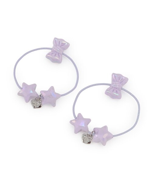 ぷっくりすずらんのヘアゴム ハンドメイド　メゾピアノ  スーリーに ぷっくりすずらんのヘアゴム ハンドメイド メゾピアノ スーリーに