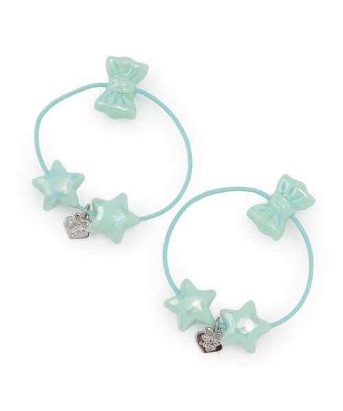 ぷっくりすずらんのヘアゴム ハンドメイド　メゾピアノ  スーリーに ぷっくりすずらんのヘアゴム ハンドメイド メゾピアノ スーリーに