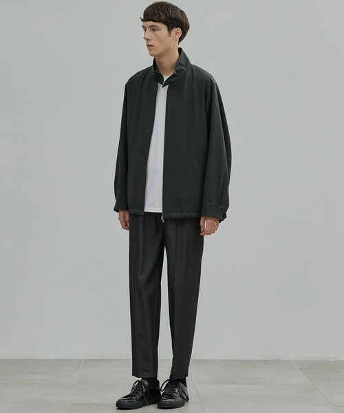 UNITED TOKYO(ユナイテッドトウキョウ)の「TECHNO WOOL スウィングトップブルゾン(ブルゾン・メンズ・ダークグレー/オリーブ/ブラック・1/2)」の7枚目の写真