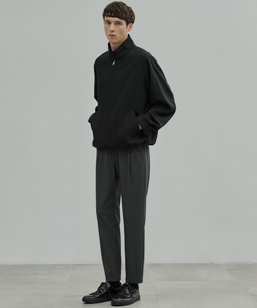 UNITED TOKYO(ユナイテッドトウキョウ)の「TECHNO WOOL スウィングトップブルゾン(ブルゾン・メンズ・ダークグレー/オリーブ/ブラック・1/2)」の5枚目の写真