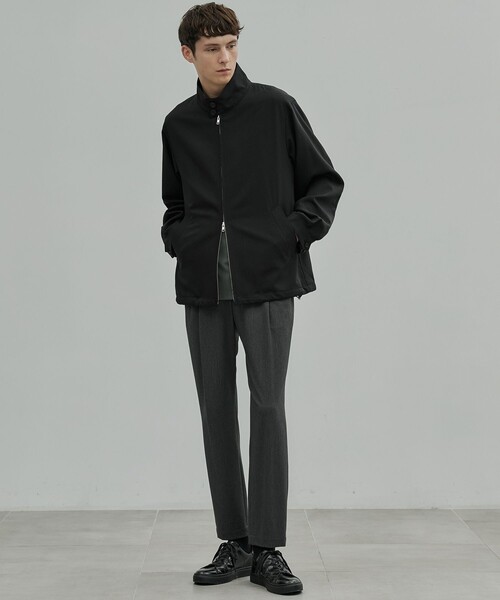 UNITED TOKYO(ユナイテッドトウキョウ)の「TECHNO WOOL スウィングトップブルゾン(ブルゾン・メンズ・ダークグレー/オリーブ/ブラック・1/2)」の6枚目の写真