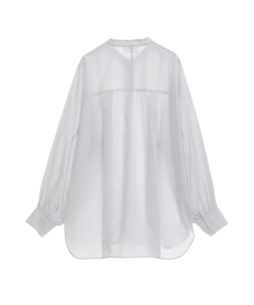 1er Arrondissement(プルミエアロンディスモン)の「コットンポプリンバンドカラーシャツ(シャツ/ブラウス・レディース・ストライプ/ブルー系その他4・38/36)」の17枚目の写真