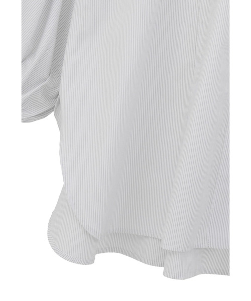 1er Arrondissement(プルミエアロンディスモン)の「コットンポプリンバンドカラーシャツ(シャツ/ブラウス・レディース・ストライプ/ブルー系その他4・38/36)」の20枚目の写真