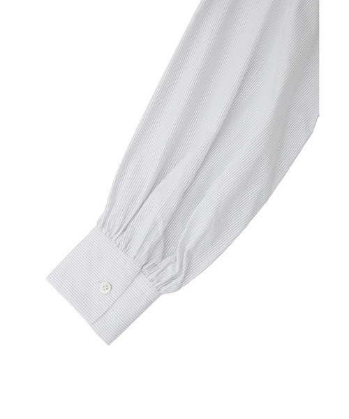 1er Arrondissement(プルミエアロンディスモン)の「コットンポプリンバンドカラーシャツ(シャツ/ブラウス・レディース・ストライプ/ブルー系その他4・38/36)」の22枚目の写真