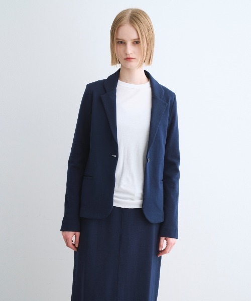 three dots（スリードッツ）の「ストレッチポンチ ジャケット（テーラードジャケット・レディース・ブラック/グレー系その他/ブルー系その他・SMALL/MEDIUM）」の3枚目の写真