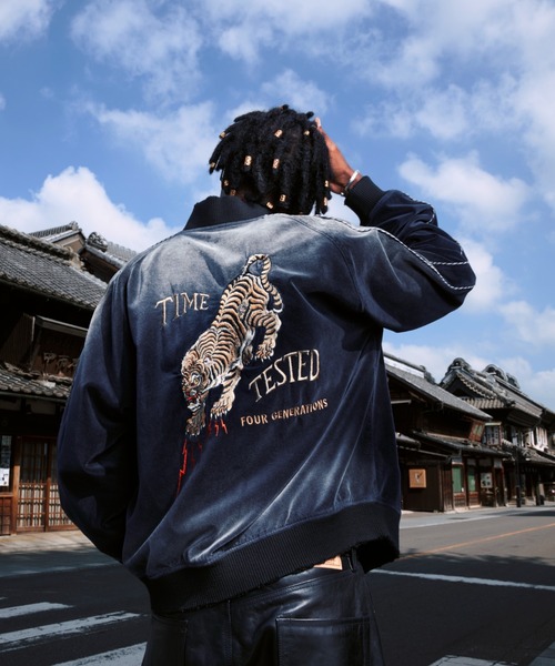 Schott/ショット/EMB. TIGER GRUNGE SOUVENIR JACKET/タイガー