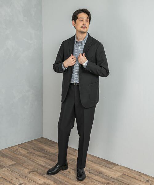 URBAN RESEARCH DOORS（アーバンリサーチドアーズ）の「LIFE STYLE TAILOR　ウールライクツイルコンフォータブルジャケット（その他アウター・メンズ・ネイビー/ブラウン系その他/グレー系その他・LARGE/MEDIUM/SMALL/X-LARGE）」の5枚目の写真
